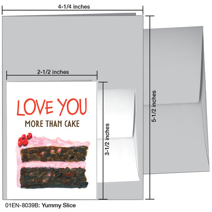 Yummy Slice, Greeting Card (8039B), Enclosure, printedcanvas.com