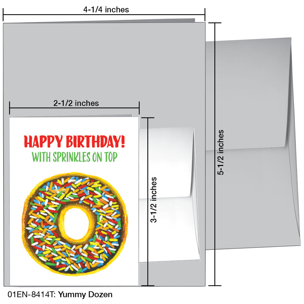 Yummy Dozen, Greeting Card (8414T), Enclosure, printedcanvas.com