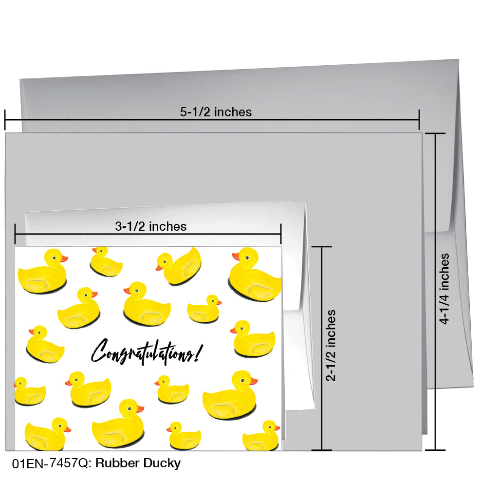 Rubber Ducky, Greeting Card (7457Q), Enclosure, printedcanvas.com