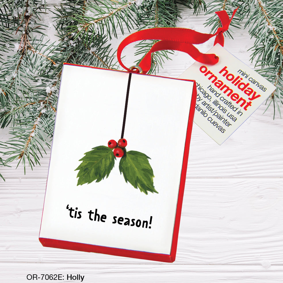Holly, Ornament (OR-7062E), Front, printedcanvas.com