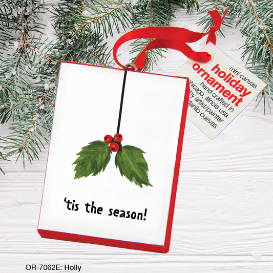 Holly, Ornament (OR-7062E), Front, printedcanvas.com