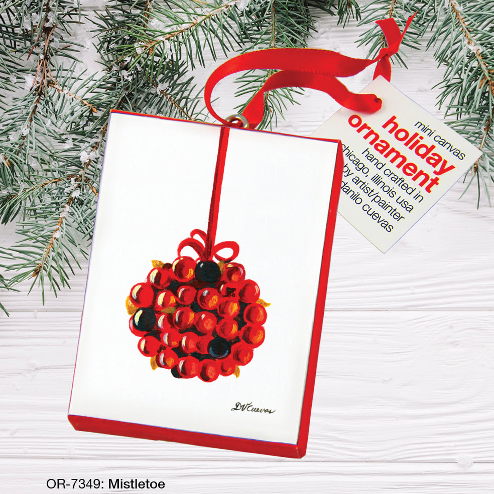 Mistletoe, Ornament (OR-7349), Front, printedcanvas.com
