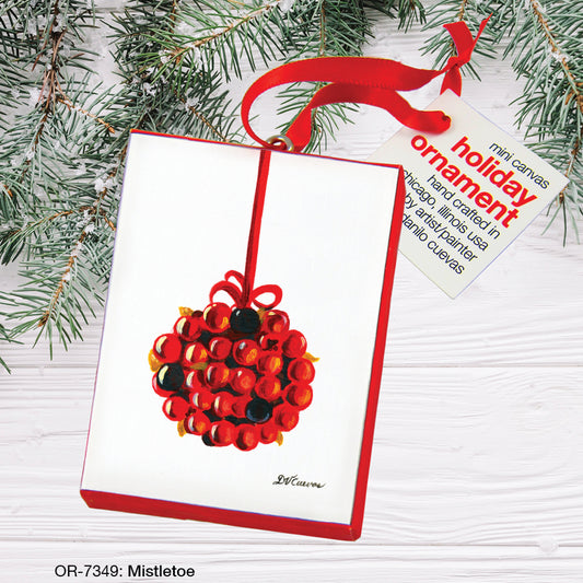 Mistletoe, Ornament (OR-7349), Front, printedcanvas.com