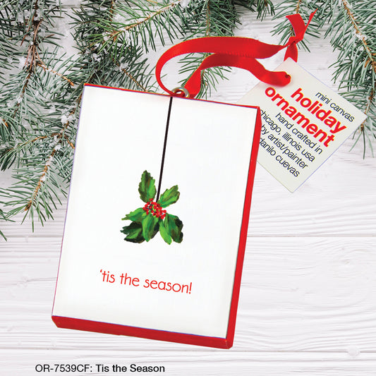 Tis The Season, Ornament (OR-7539CF), Front, printedcanvas.com