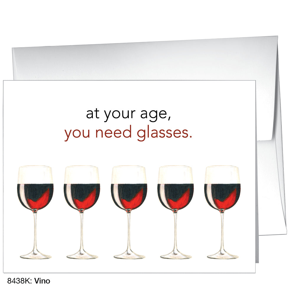 Vino, Greeting Card (8438K), A2 Card Front, www.printedcanvas.com