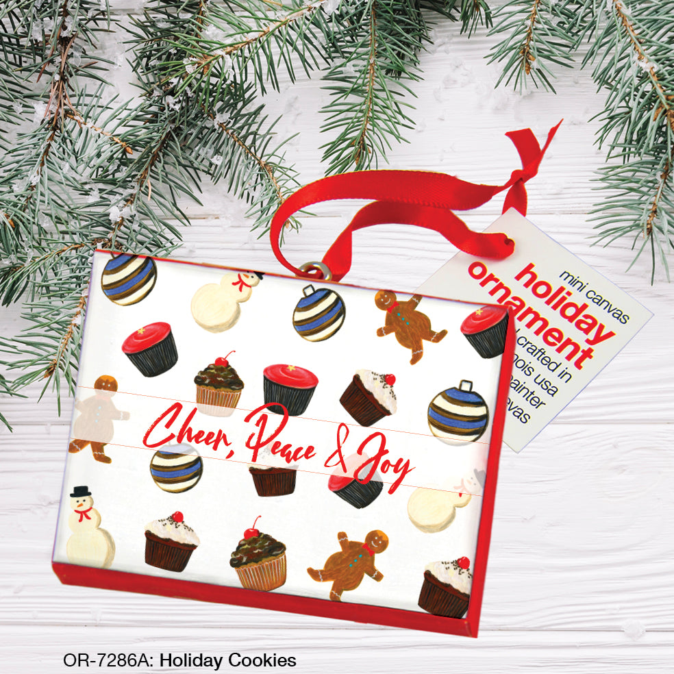 Holiday Cookies, Ornament (OR-7286A), Front, printedcanvas.com