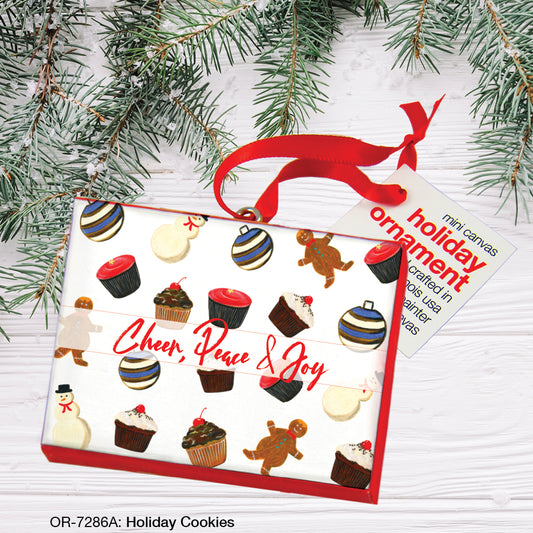 Holiday Cookies, Ornament (OR-7286A), Front, printedcanvas.com