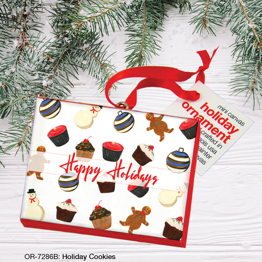 Holiday Cookies, Ornament (OR-7286B), Front, printedcanvas.com