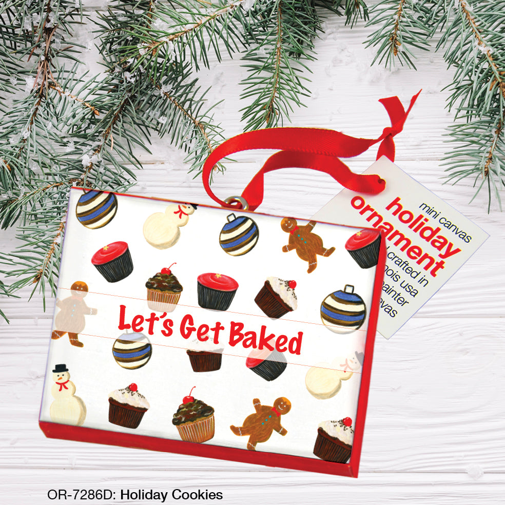 Holiday Cookies, Ornament (OR-7286D), Front, printedcanvas.com