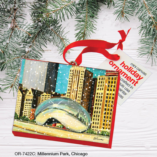 Millennium Park, Chicago, Ornament (OR-7422C), Front, printedcanvas.com