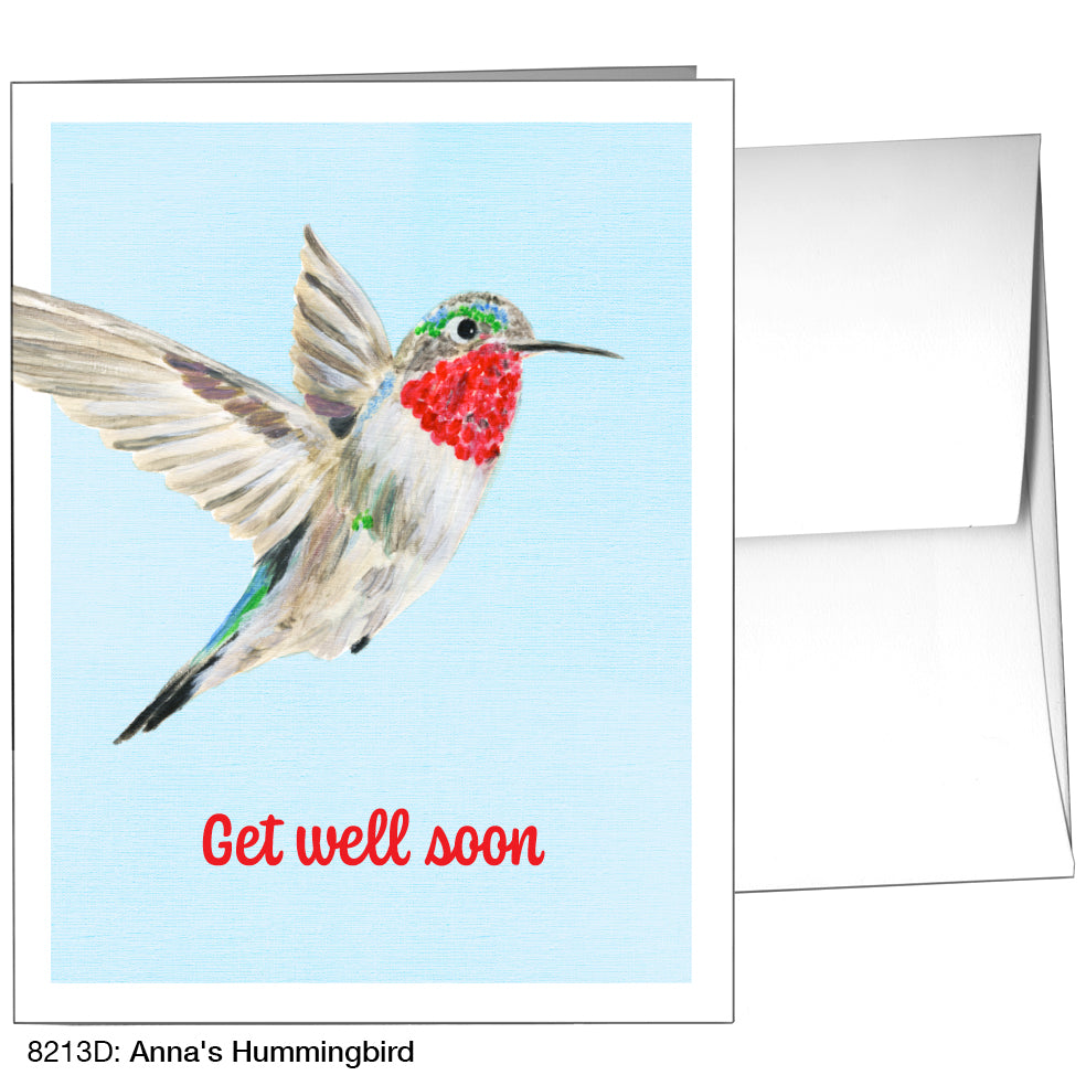 Anna's Hummingbird, Greeting Card (8213D), A2, printedcanvas.com