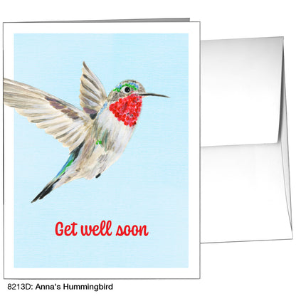 Anna's Hummingbird, Greeting Card (8213D), A2, printedcanvas.com