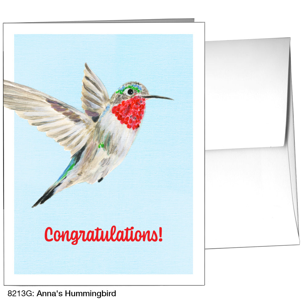Anna's Hummingbird, Greeting Card (8213G), A2, printedcanvas.com