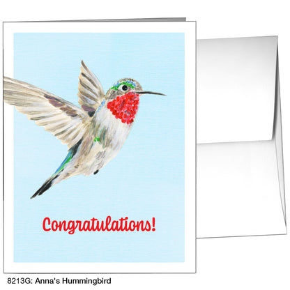 Anna's Hummingbird, Greeting Card (8213G), A2, printedcanvas.com