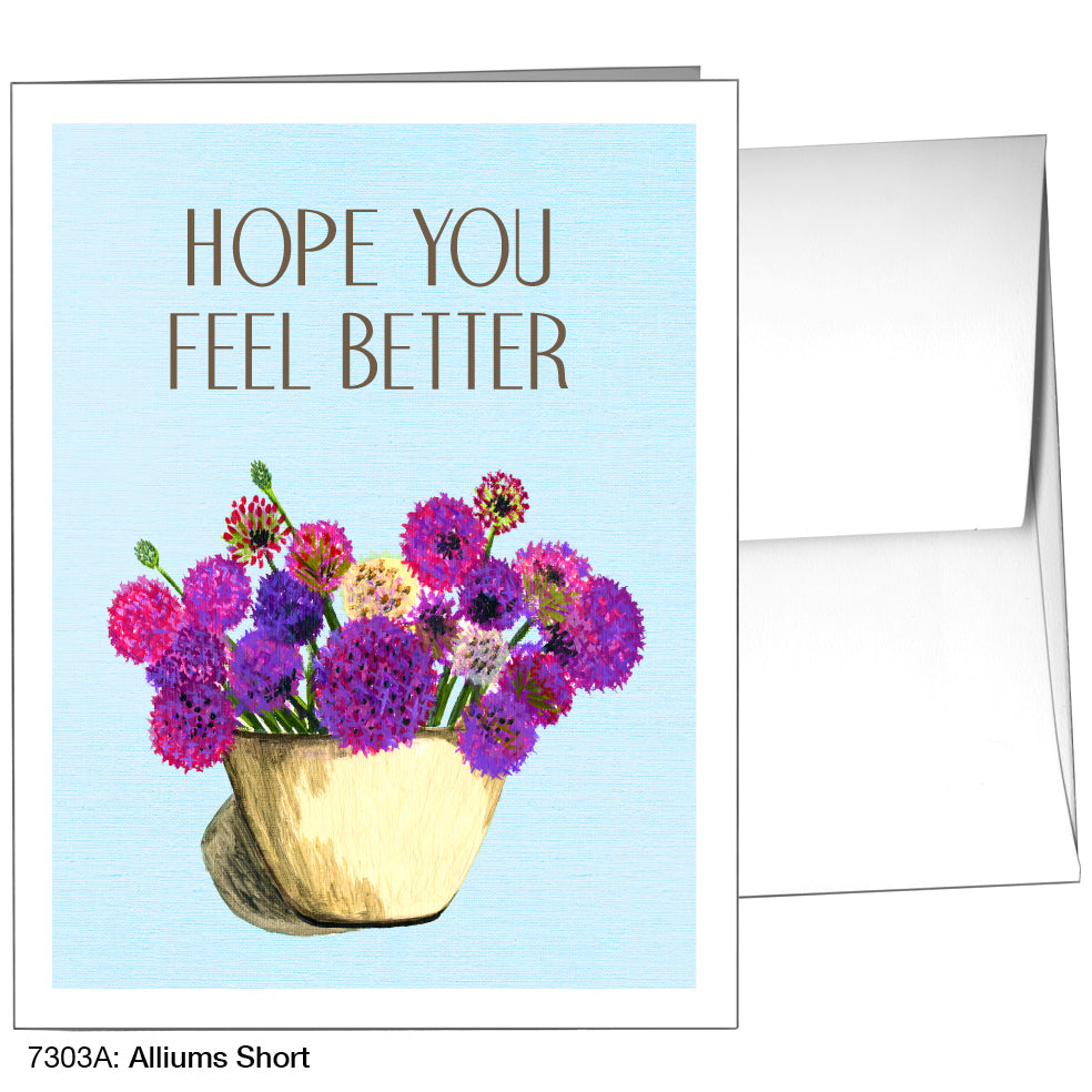 Alliums Short, Greeting Card (7303A), A2, printedcanvas.com