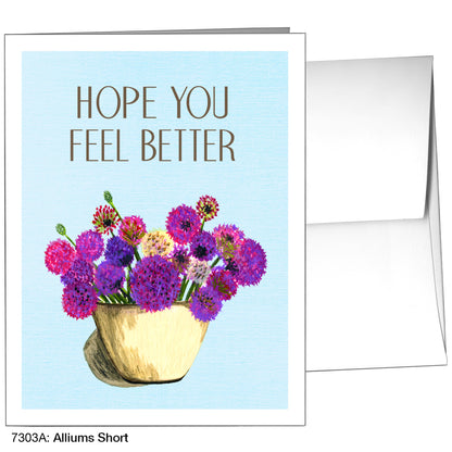 Alliums Short, Greeting Card (7303A), A2, printedcanvas.com