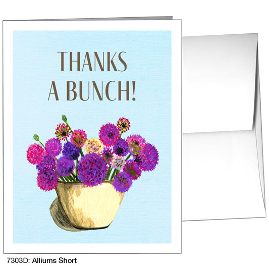 Alliums Short, Greeting Card (7303D), A2, printedcanvas.com