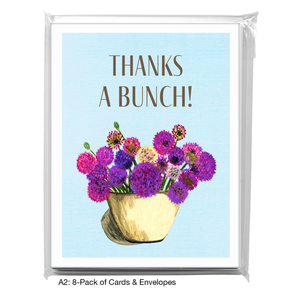 Alliums Short, Greeting Card (7303D), A2 Card 8-Pack, www.printedcanvas.com