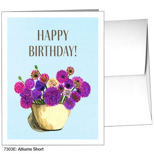 Alliums Short, Greeting Card (7303E), A2, printedcanvas.com