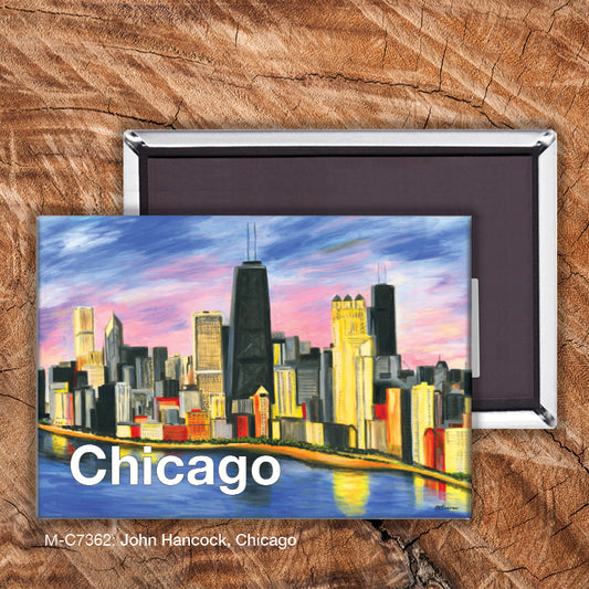 John Hancock, Chicago, Magnet (M-7362), Front, printedcanvas.com