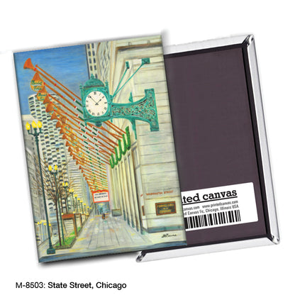 State Street, Chicago, Magnet (M-8503A), blank, printedcanvas.com