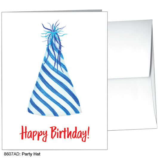 Party Hat, Greeting Card (8607AD), A2 Card Front, www.printedcanvas.com