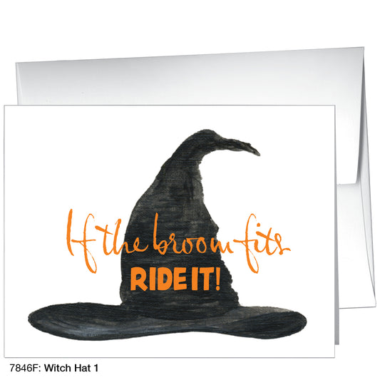 Witch Hat 1, Greeting Card (7846F), A2 Card Front, www.printedcanvas.com