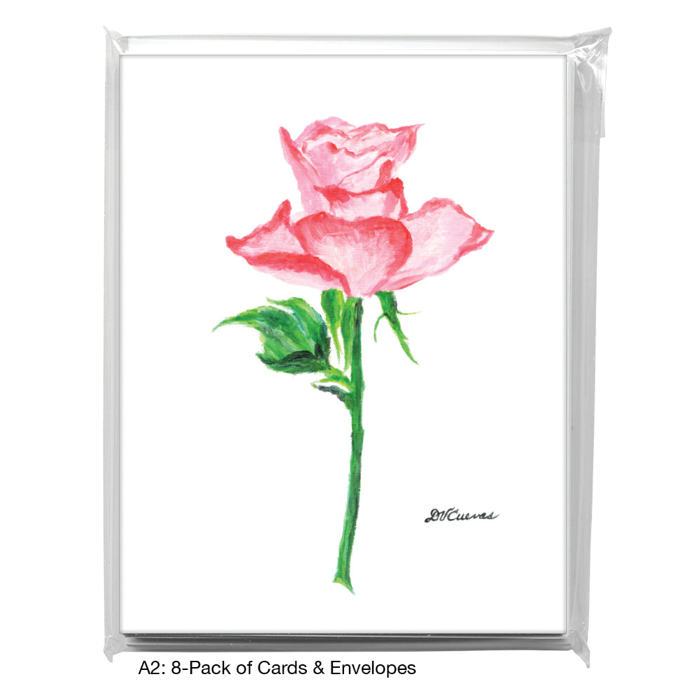 Rosa, Greeting Card (8498B), A2 Card 8-Pack, www.printedcanvas.com