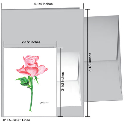 Rosa, Greeting Card (8498B), Enclosure Card, www.printedcanvas.com