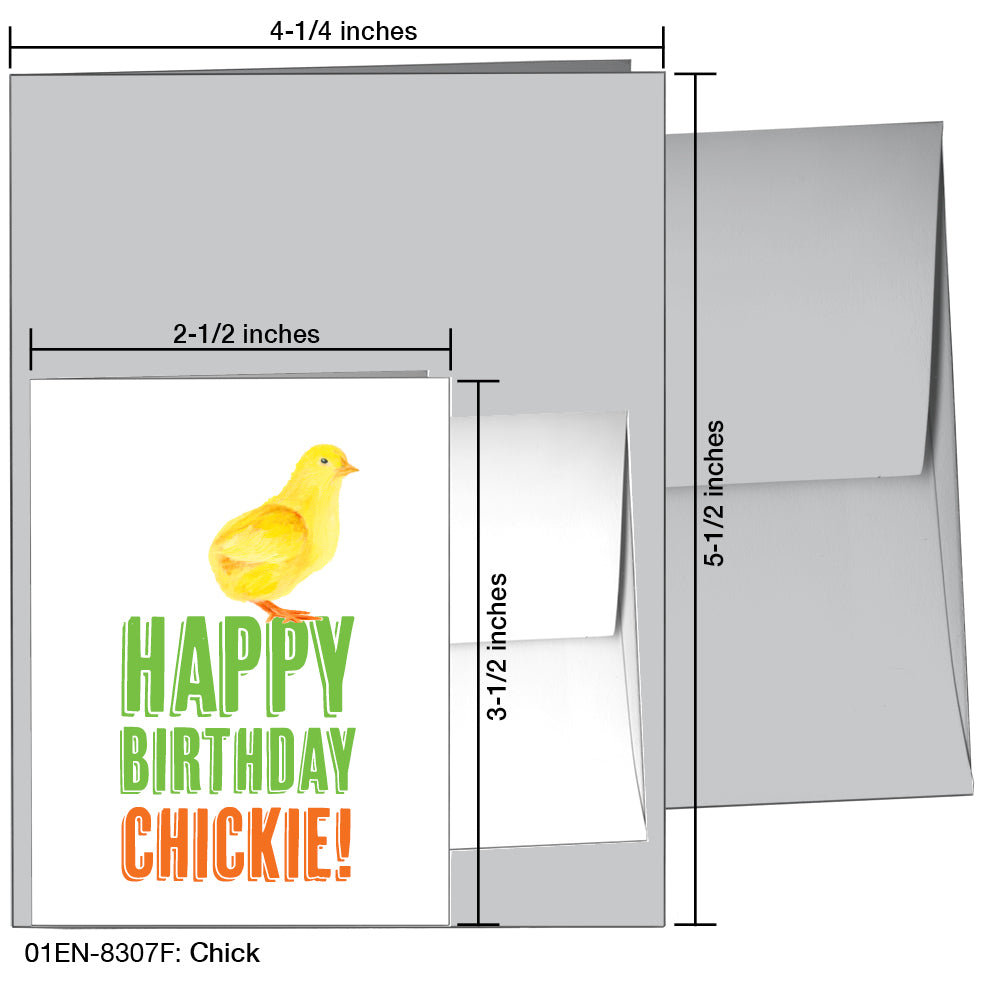 Chick, Greeting Card (8307F), Enclosure, printedcanvas.com
