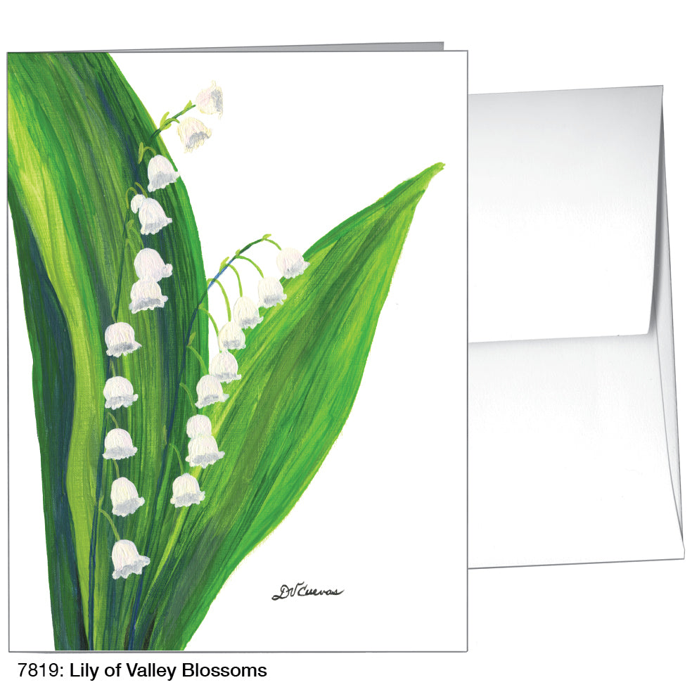 Lily of the Valley Blossoms, Greeting Card (7819), A2, printedcanvas.com