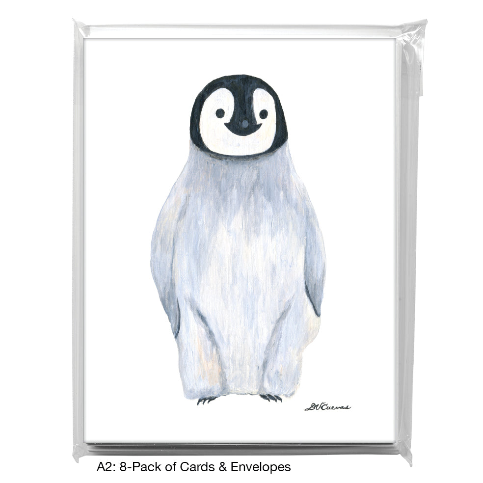 Penguin Chick, Greeting Card (8739A), A2 8-Pack, printedcanvas.com