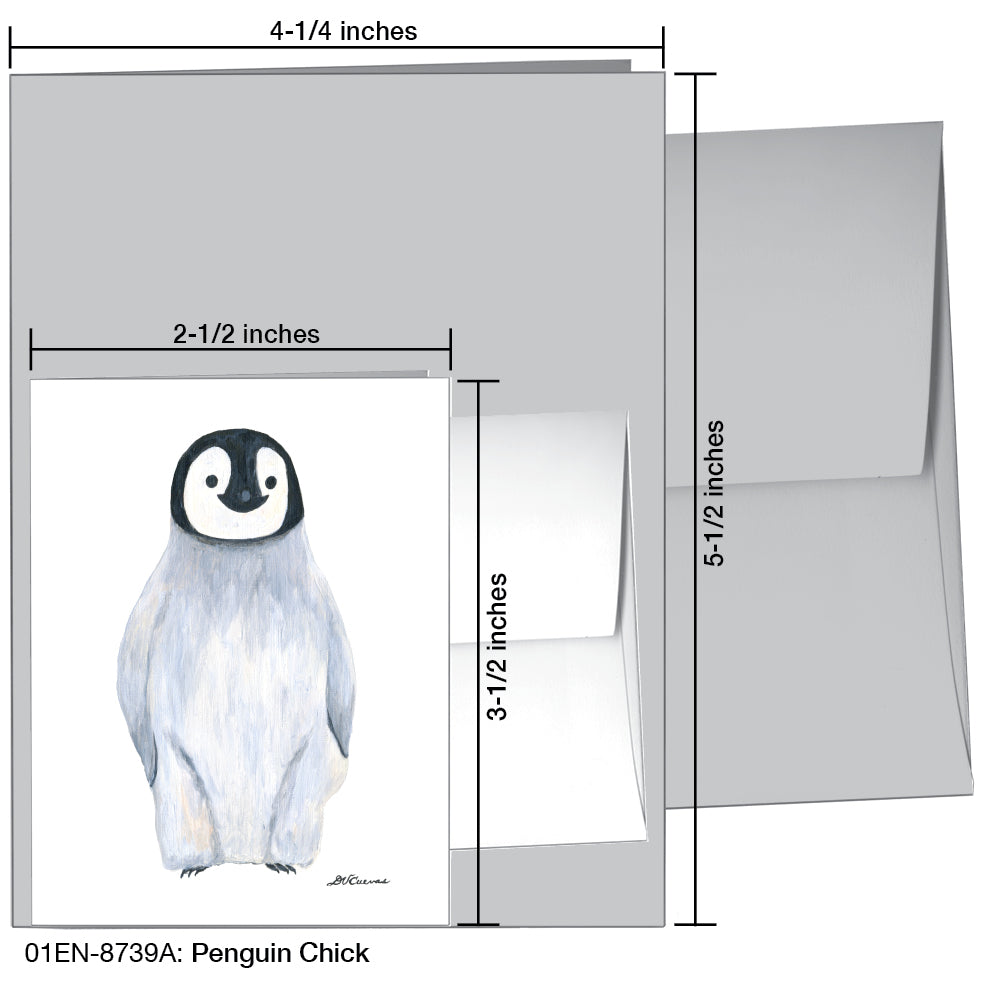Penguin Chick, Greeting Card (8739A), Enclosure, printedcanvas.com