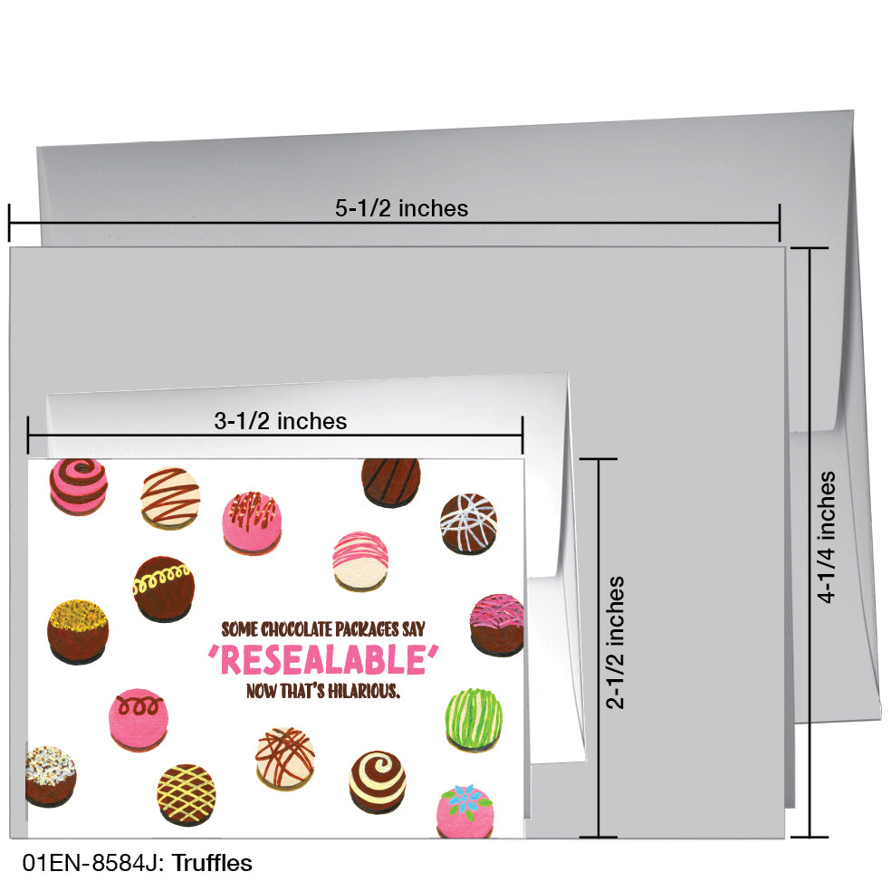 Truffles, Greeting Card (8584J), Enclosure, printedcanvas.com