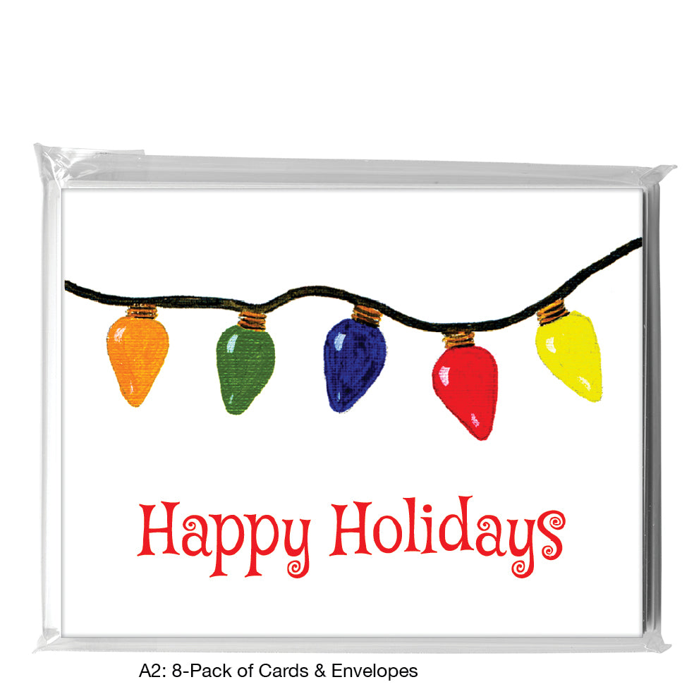 Lights, Greeting Card (7327J), A2 8-Pack, printedcanvas.com