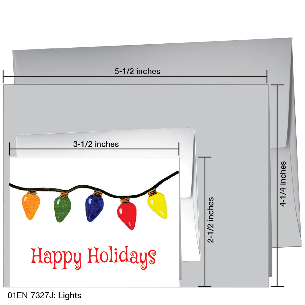 Lights, Greeting Card (7327J), Enclosure, printedcanvas.com