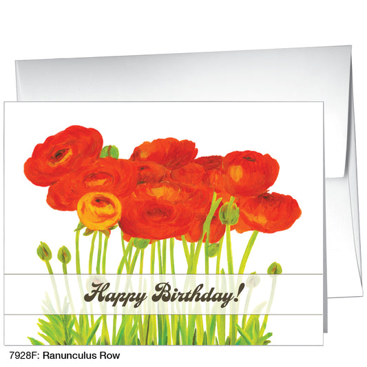 Ranunculus Row, Greeting Card (7928F), A2, printedcanvas.com