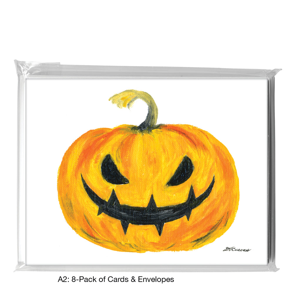 Jack-o-lantern, Greeting Card (8750A), A2 8-Pack, printedcanvas.com
