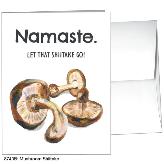 Mushroom Shiitake, Greeting Card (8740B), A2, printedcanvas.com