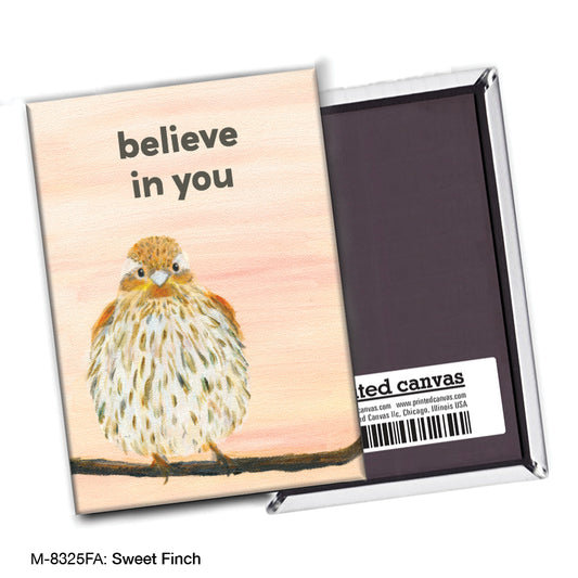 Sweet Finch, Magnet (M-8325FA), Front, printedcanvas.com