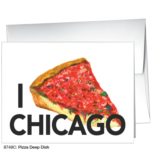 Pizza Deep Dish, Greeting Card (8749C), A2, printedcanvas.com