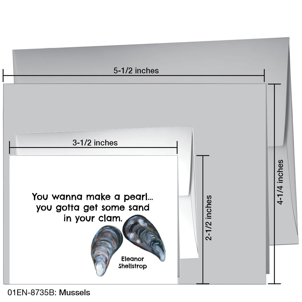 Mussels, Greeting Card (8735B), Enclosure, printedcanvas.com