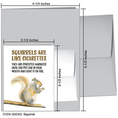 Squirrel, Greeting Card (8304G), Enclosure, printedcanvas.com
