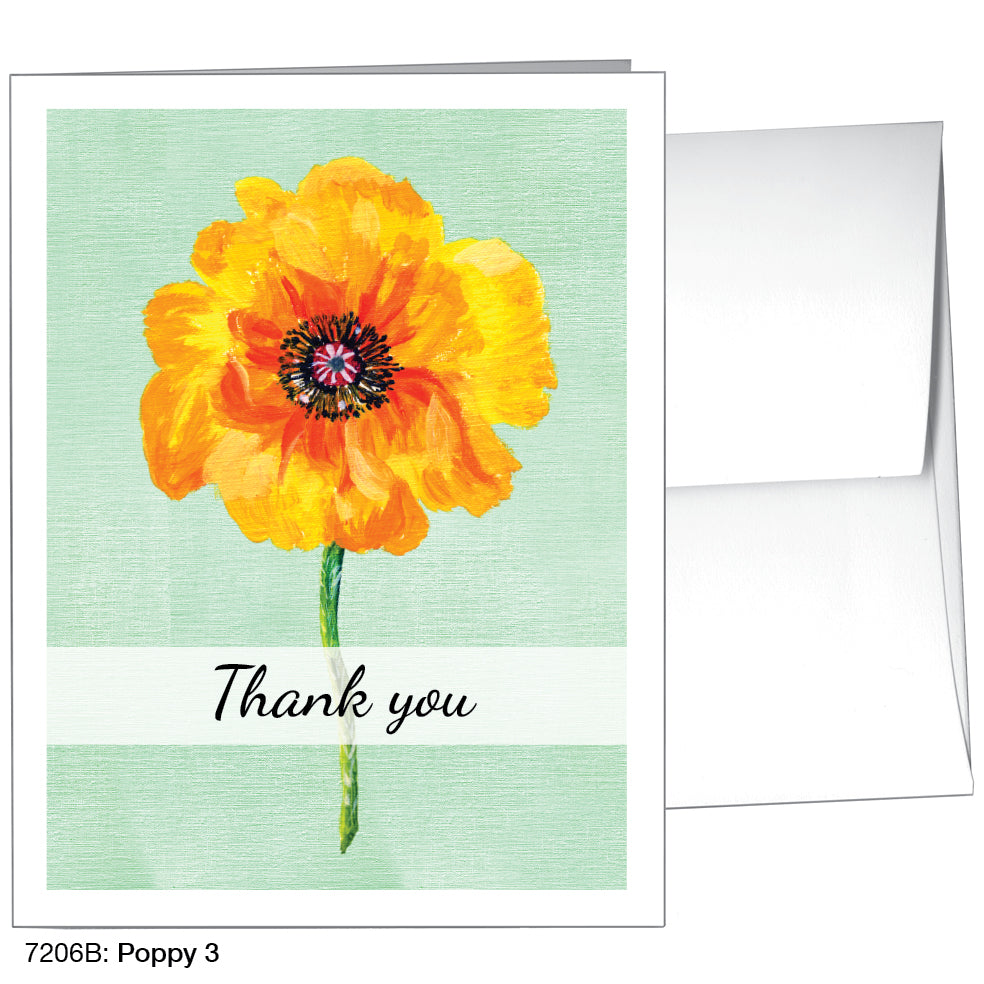 Poppy 03, Greeting Card (7206B), A2, printedcanvas.com
