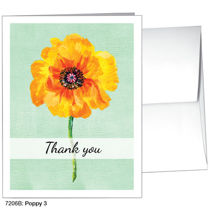 Poppy 03, Greeting Card (7206B), A2, printedcanvas.com