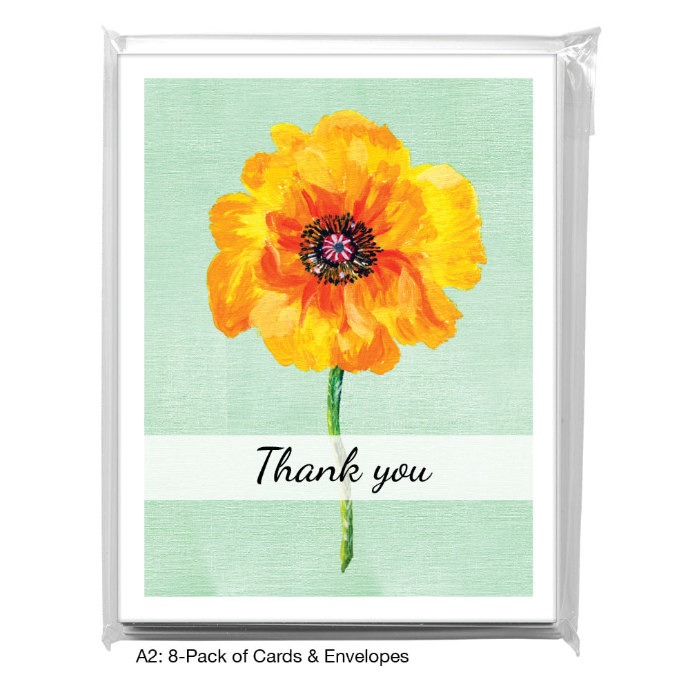 Poppy 03, Greeting Card (7206B), A2 8-Pack, printedcanvas.com