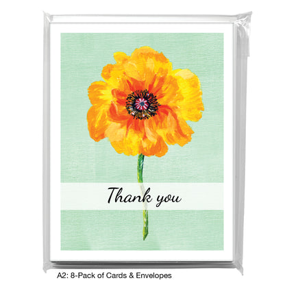 Poppy 03, Greeting Card (7206B), A2 8-Pack, printedcanvas.com