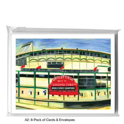 Wrigley Field, Chicago, Greeting Card (7418H), A2 Card 8-Pack, www.printedcanvas.com