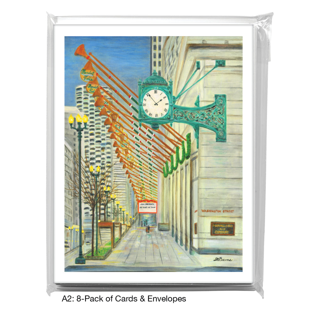 State Street, Chicago, Greeting Card (8503), A2 8-Pack, printedcanvas.com