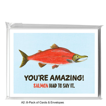 Sockeye Salmon, Greeting Card (8261D), A2 8-Pack, printedcanvas.com